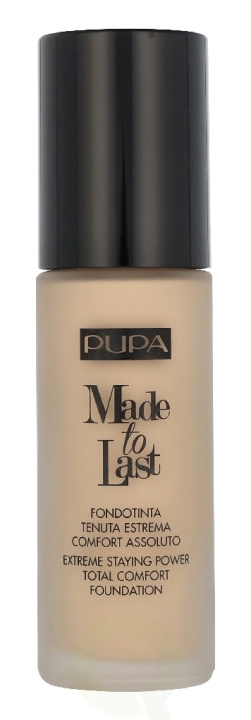 Pupa Milano Pupa Made To Last Total Comfort Foundation SPF10 30 ml #001 Light Ivory i gruppen SKØNHED & HELSE / Makeup / Makeup ansigt / Foundation hos TP E-commerce Nordic AB (D37744)