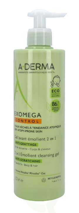 A-Derma Exomega Control Emollient Cleansing Gel Duo Set 500 ml i gruppen SKØNHED & HELSE / Hår og styling / Hårpleje hos TP E-commerce Nordic AB (D37786)