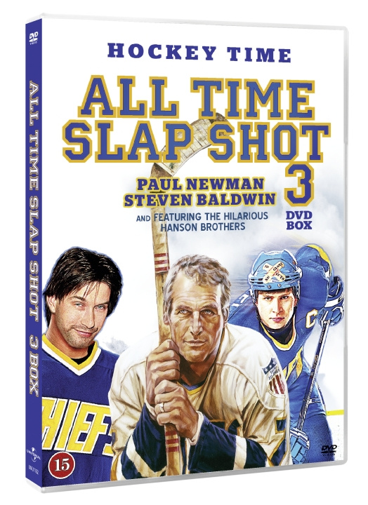 SLAP SHOT - Hockey Time - ALL 3 MOVIES IN ONE BOX (LIMITED EDITION) (DVD) i gruppen HJEMMEELEKTRONIK / Lyd & billede / Tv og tilbehør / Film / DVD hos TP E-commerce Nordic AB (D37890)