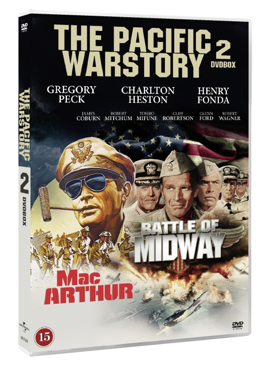 The Pacific War Story - 2 Disc Box set contains Midway and MacArthur Movie (Limited edition) (DVD) i gruppen HJEMMEELEKTRONIK / Lyd & billede / Tv og tilbehør / Film / DVD hos TP E-commerce Nordic AB (D37892)