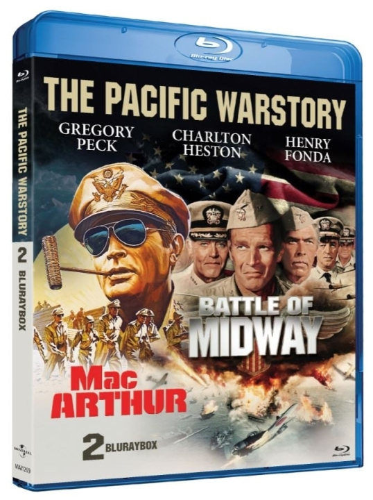 The Pacific War Story - 2 Disc Box set contains Midway and MacArthur Movie (Limited edition) (Blu-ray) i gruppen HJEMMEELEKTRONIK / Lyd & billede / Tv og tilbehør / Film / Blu-ray hos TP E-commerce Nordic AB (D37893)