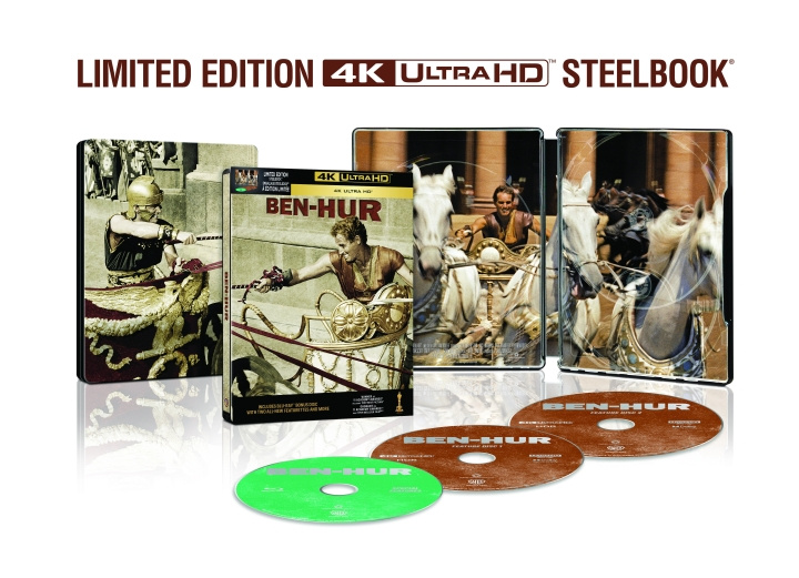 Ben Hur - Steelbook 3-disc (4K UHD + BD) i gruppen HJEMMEELEKTRONIK / Lyd & billede / Tv og tilbehør / Film / Blu-ray hos TP E-commerce Nordic AB (D38174)