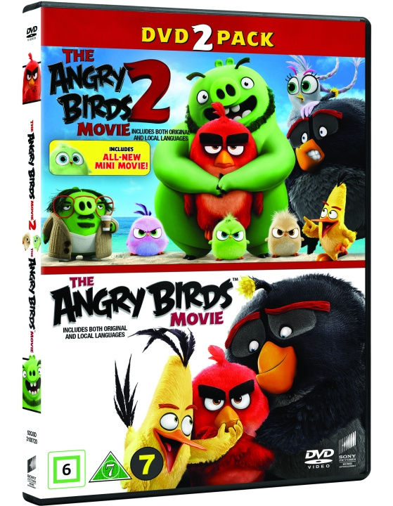 The Angry Birds Movie 1+2 Box - Dvd i gruppen HJEMMEELEKTRONIK / Lyd & billede / Tv og tilbehør / Film / DVD hos TP E-commerce Nordic AB (D38482)