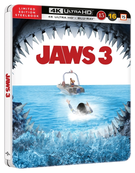 JAWS 3 (4K UHD) i gruppen HJEMMEELEKTRONIK / Lyd & billede / Tv og tilbehør / Film / Blu-ray hos TP E-commerce Nordic AB (D38569)