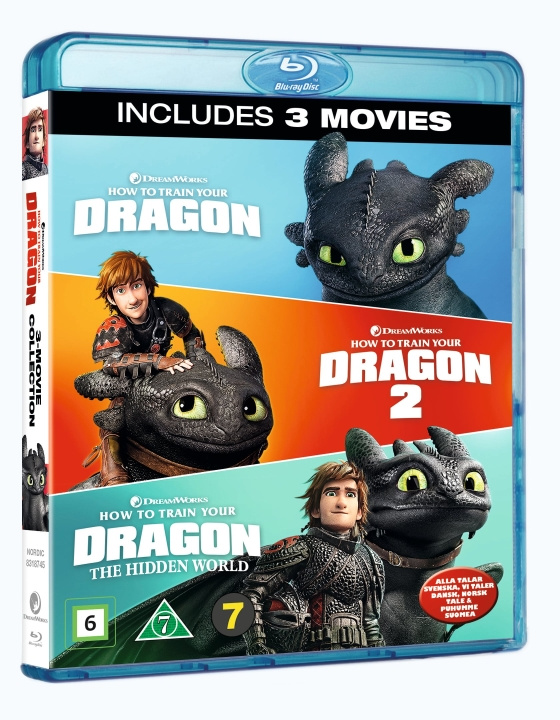 How To Train Your Dragon 1-3 Box (Blu-ray) i gruppen HJEMMEELEKTRONIK / Lyd & billede / Tv og tilbehør / Film / Blu-ray hos TP E-commerce Nordic AB (D38710)