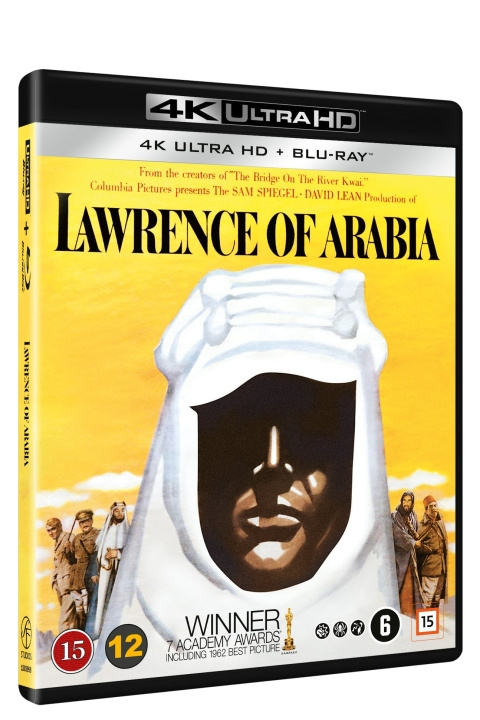 Lawrence of Arabia (4K Ultra-HD + Blu-ray) (Nordic) (4 DISC edition) i gruppen HJEMMEELEKTRONIK / Lyd & billede / Tv og tilbehør / Film / Blu-ray hos TP E-commerce Nordic AB (D38737)