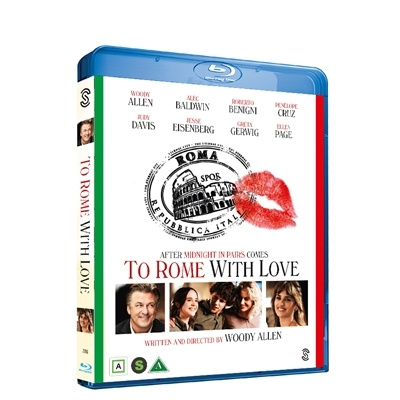 TO ROME WITH  LOVE (Woody Allen Movie) (Blu-ray)