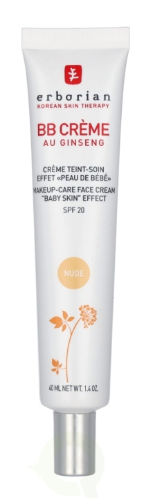 Erborian BB Cream Au Ginseng 5-In-1 Baby Skin Effect SPF20 40 ml Nude i gruppen SKØNHED & HELSE / Hudpleje / Tanning / Solbeskyttelse hos TP E-commerce Nordic AB (D39495)