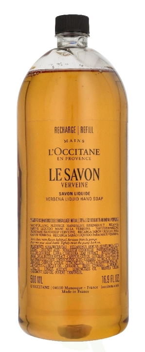 L\'Occitane Verbena Hands & Body Liquid Soap Refill 500 ml i gruppen SKØNHED & HELSE / Hudpleje / Kropspleje / Bad & brusecreme hos TP E-commerce Nordic AB (D39503)