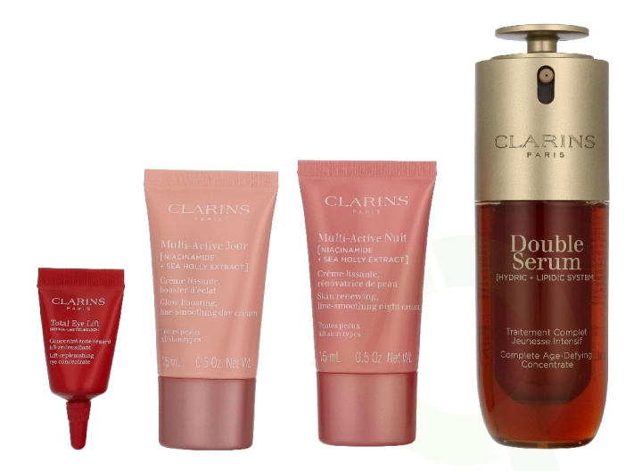 Clarins Age-Defying For First Line Set 83 ml Serum 50ml/Day Cream 15ml/Night Cream 15ml/Eye gel 3ml i gruppen SKØNHED & HELSE / Hudpleje / Ansigt hos TP E-commerce Nordic AB (D39507)