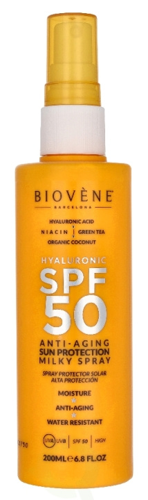 Biovene Hyaluronic SPF50 Anti-Aging Sun Protection Spray 200 ml i gruppen SKØNHED & HELSE / Hudpleje / Tanning / Solbeskyttelse hos TP E-commerce Nordic AB (D39624)