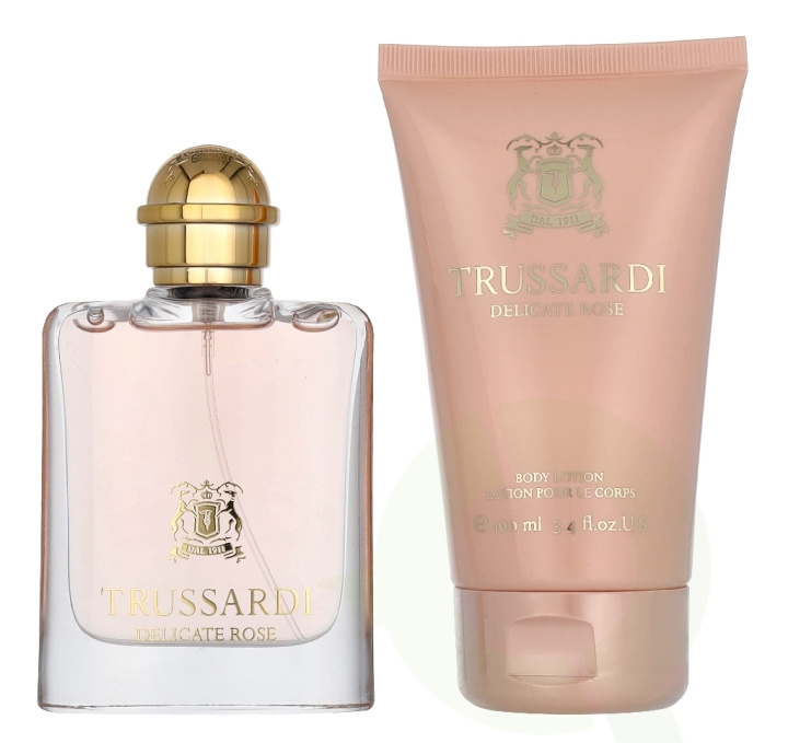 Trussardi Delicate Rose Urban Giftset 150 ml Edt Spray 50ml/Body Lotion 100ml i gruppen SKØNHED & HELSE / Duft & Parfume / Parfume / Parfume til hende hos TP E-commerce Nordic AB (D39688)