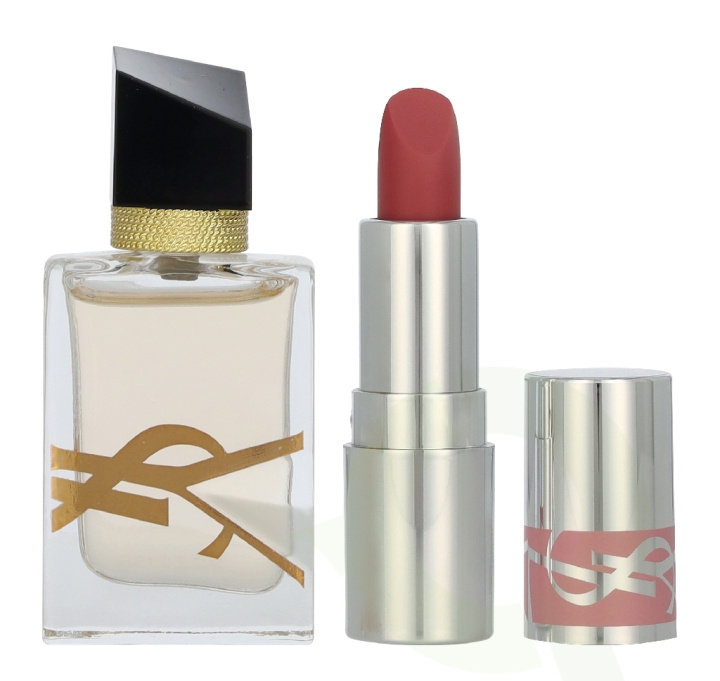 Yves Saint Laurent YSL Libre Giftset 8.8 ml Edp Spray 7,5ml/#44 Loveshine Lipstick 1,3gr i gruppen SKØNHED & HELSE / Gaveæske / Gaveæske til hende hos TP E-commerce Nordic AB (D39700)