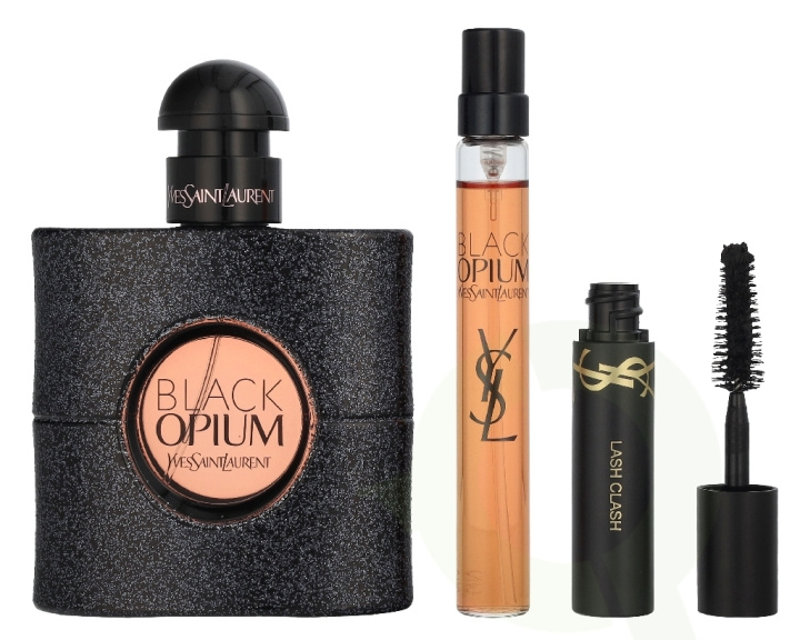 Yves Saint Laurent YSL Black Opium Giftset 62 ml Edp Spray 50ml/Edp Spray 10ml/Lash Clash Volume Mascara 2ml i gruppen SKØNHED & HELSE / Gaveæske / Gaveæske til hende hos TP E-commerce Nordic AB (D39707)