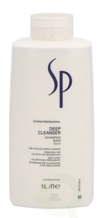 Wella SP - Deep Cleanser Shampoo 1000 ml Pre Colour & Perm Cleanser i gruppen SKØNHED & HELSE / Hår og styling / Hårpleje / Shampoo hos TP E-commerce Nordic AB (D39709)