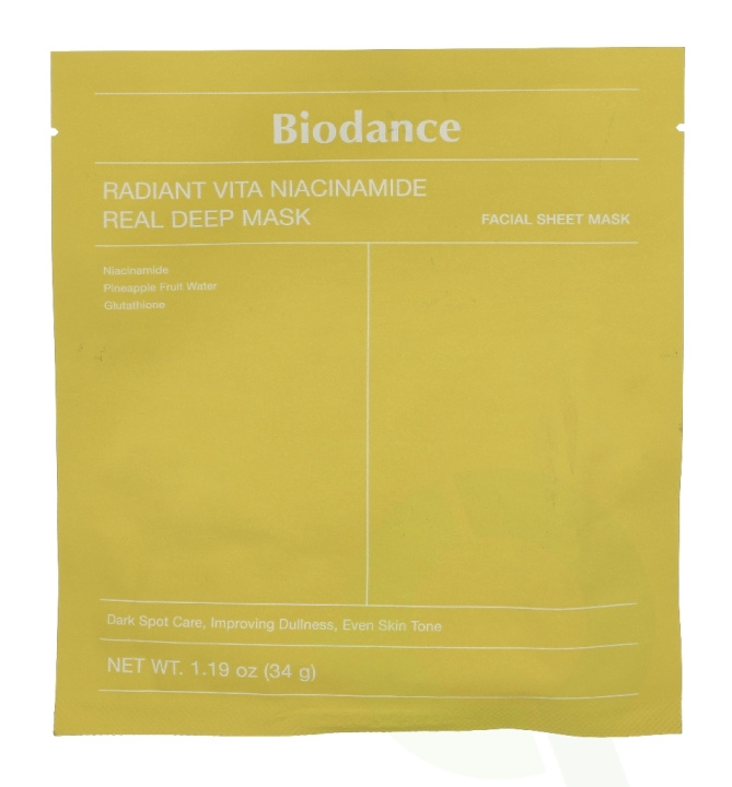 Biodance Radiant Vita Niacinamide Face Mask 34 g i gruppen SKØNHED & HELSE / Hudpleje / Ansigt hos TP E-commerce Nordic AB (D39712)