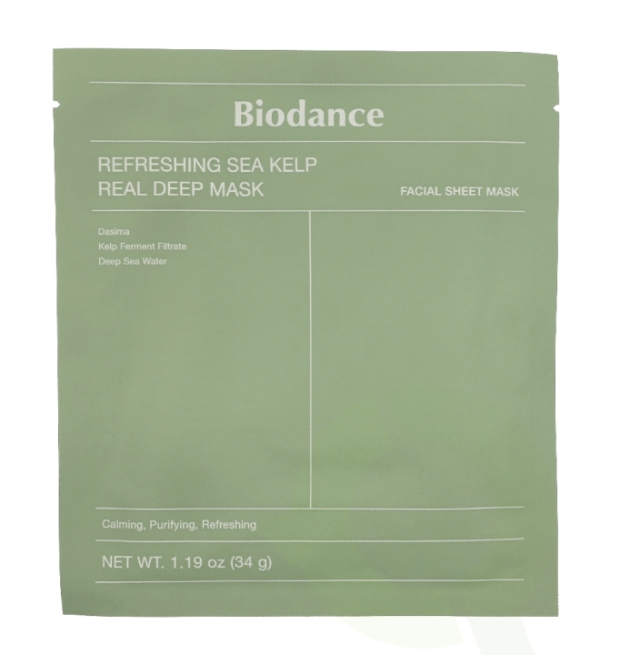 Biodance Refreshing Sea Kelp Real Deep Mask 34 g i gruppen SKØNHED & HELSE / Hudpleje / Ansigt hos TP E-commerce Nordic AB (D39713)