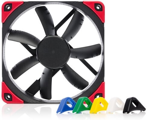 Noctua NF-S12A PWM chromax.blac.swap – chassifläkt, 120 mm i gruppen COMPUTERTILBEHØR / Computerkomponenter / Køling hos TP E-commerce Nordic AB (D39773)