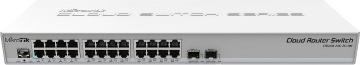 MikroTik Cloud Router Switch CRS326-24G-2S+RM – 24-ports switch i gruppen COMPUTERTILBEHØR / Kabler og adaptere / HDMI / VGA / DVI switche hos TP E-commerce Nordic AB (D39791)