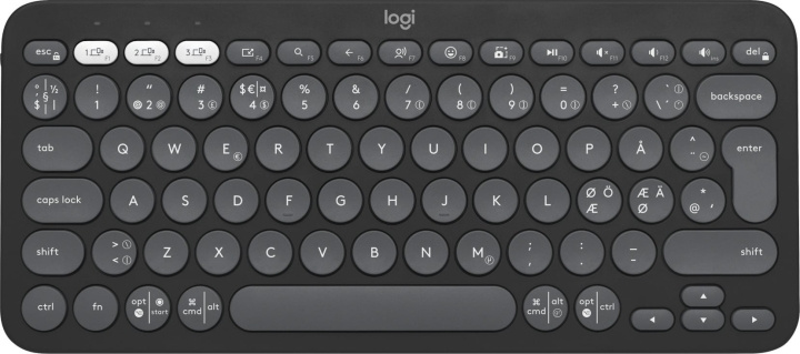 Logitech Pebble Keys 2 K380s-tastatur, gråt i gruppen COMPUTERTILBEHØR / Mus og tastatur / Tastatur hos TP E-commerce Nordic AB (D39879)
