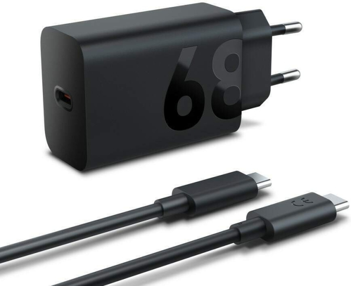 Lenovo 68 W USB-C-vægoplader – strømforsyning i gruppen SMARTPHONES & TABLETS / Opladere og kabler / Vægoplader / Væg oplader Type C hos TP E-commerce Nordic AB (D39900)