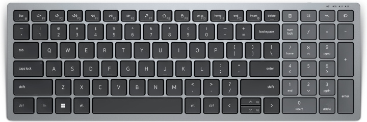Dell Compact Multi-Device Wireless Keyboard KB740 – trådløst tastatur, gråt i gruppen COMPUTERTILBEHØR / Mus og tastatur / Tastatur hos TP E-commerce Nordic AB (D39924)