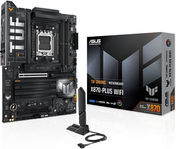 ASUS TUF GAMING X870-PLUS WIFI ATX-bundkort i gruppen COMPUTERTILBEHØR / Computerkomponenter / Bundkort hos TP E-commerce Nordic AB (D40484)