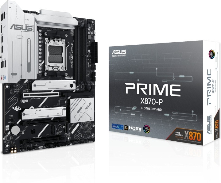 ASUS PRIME X870-P ATX-bundkort i gruppen COMPUTERTILBEHØR / Computerkomponenter / Bundkort hos TP E-commerce Nordic AB (D40485)