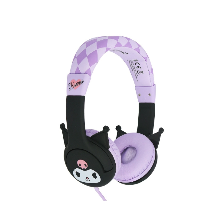 KUROMI Hovedtelefon Pink Kablet On-Ear 85dB med Ører