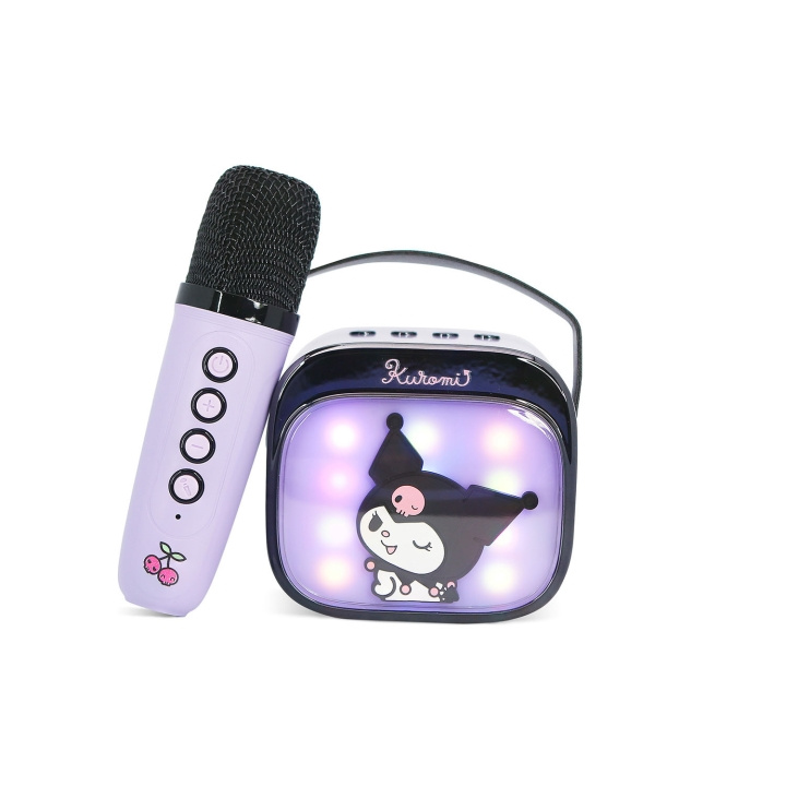 KUROMI Karaoke Højttaler Popsing Mikrofon LED i gruppen HJEMMEELEKTRONIK / Lyd & billede / Håndholdte mikrofoner hos TP E-commerce Nordic AB (D40578)