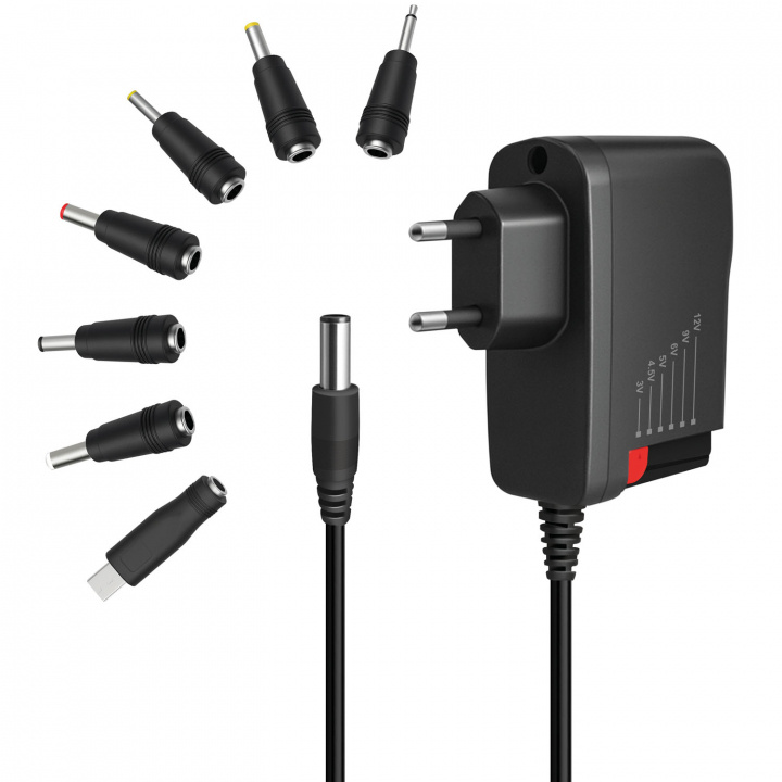 LogiLink Nätadapter 230V-> 3-12V 2A 24W i gruppen COMPUTERTILBEHØR / Bærbare computere og tilbehør / Oplader hos TP E-commerce Nordic AB (D40652)