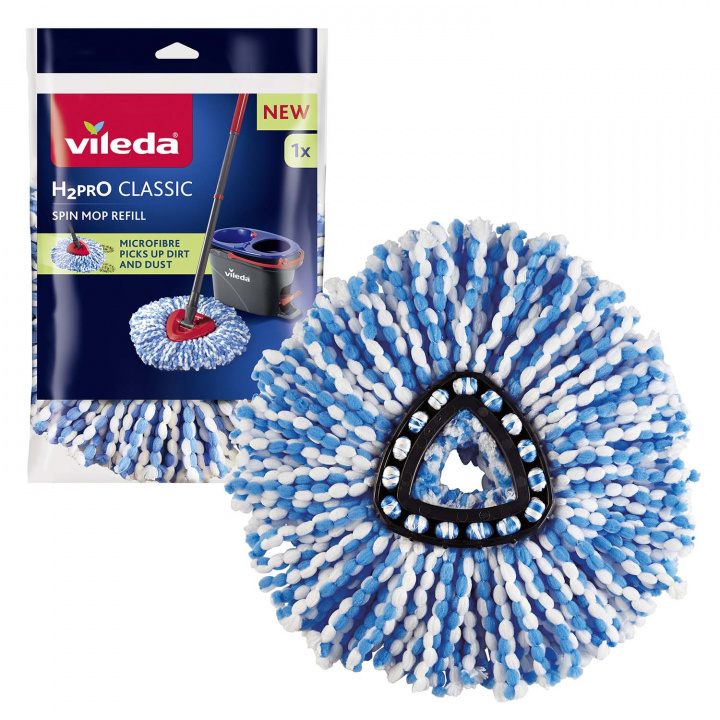 Vileda Refill Classic spin mopp H2PRO i gruppen HJEM, HUS & HAVE / Rengøringsmidler / Øvrigt rengørings tilbehør hos TP E-commerce Nordic AB (D40679)