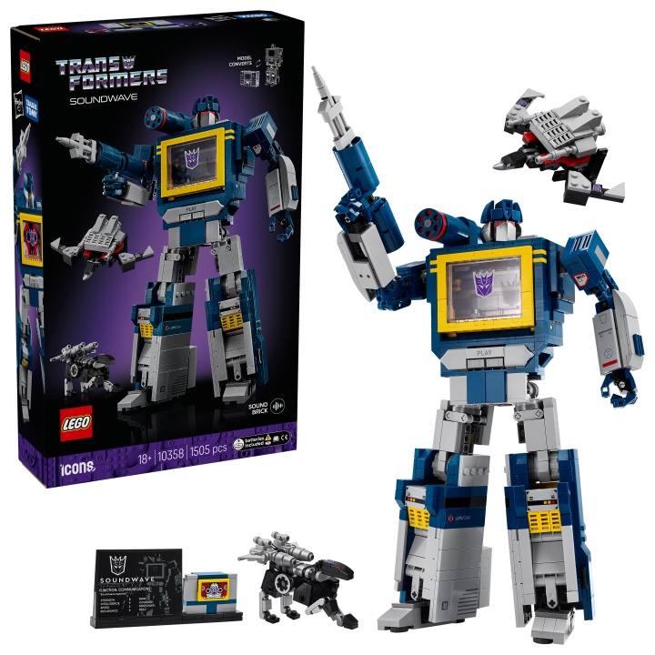 LEGO Icons – Transformers: Soundwave (10358) i gruppen LEGETØJ, BØRN & BABY / Legetøj / Bygge legesager / Lego hos TP E-commerce Nordic AB (D40719)
