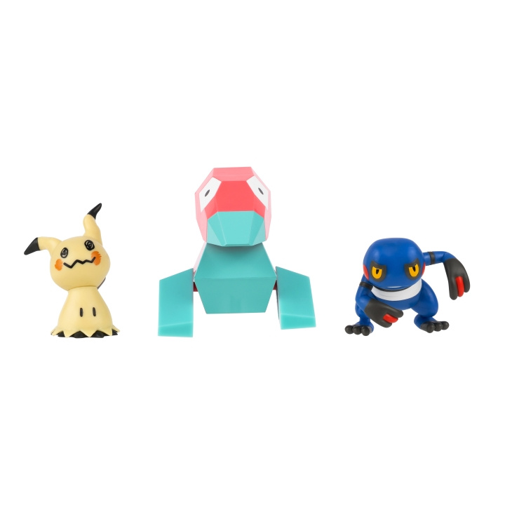 Pokémon Kampfigurer, 3-pak – Mimikyu, Porygon og Croagunk (PKW4091) i gruppen LEGETØJ, BØRN & BABY / Legetøj / Figurer, miniaturer og tilbehør hos TP E-commerce Nordic AB (D40746)