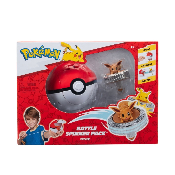 Pokémon Battle Spinner Eevee (PKW4399) i gruppen LEGETØJ, BØRN & BABY / Legetøj / Figurer, miniaturer og tilbehør hos TP E-commerce Nordic AB (D40750)