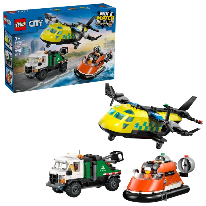 LEGO LEGO City – Fly, servicebil og svævefartøj Remix (60505) i gruppen LEGETØJ, BØRN & BABY / Legetøj / Bygge legesager / Lego hos TP E-commerce Nordic AB (D40765)