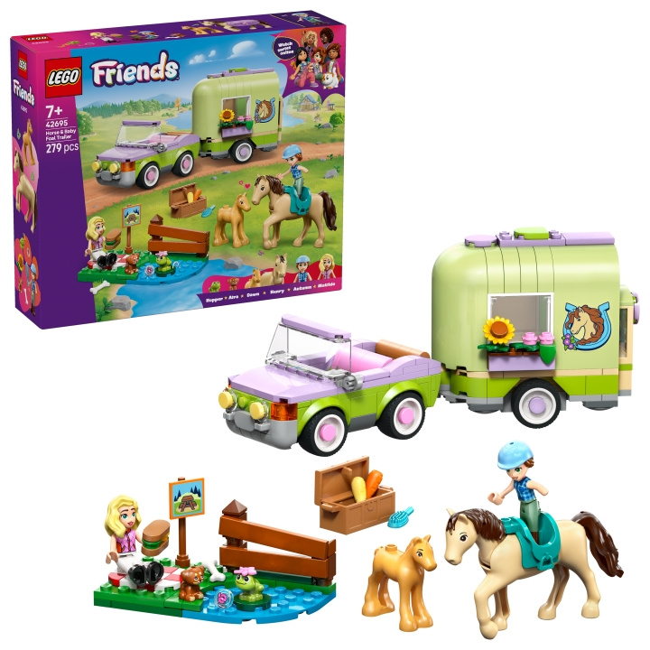 LEGO LEGO Friends – Hest og føl i hestevogn (42695) i gruppen LEGETØJ, BØRN & BABY / Legetøj / Bygge legesager / Lego hos TP E-commerce Nordic AB (D40781)