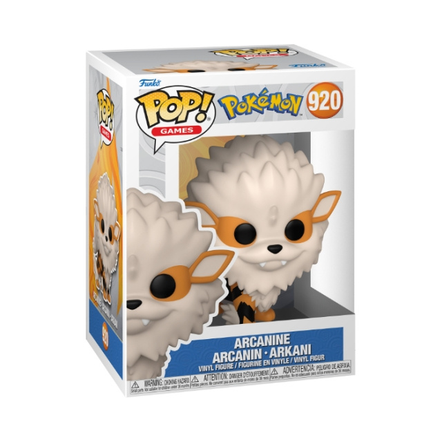 Funko Pop! Vinyl Games Pokémon Arcanine (69079) i gruppen LEGETØJ, BØRN & BABY / Legetøj / Figurer, miniaturer og tilbehør hos TP E-commerce Nordic AB (D40787)