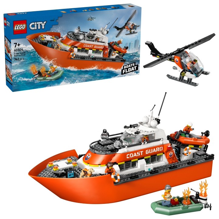 LEGO LEGO City – Kystvagtens redningsbåd og helikopter (60504) i gruppen LEGETØJ, BØRN & BABY / Legetøj / Bygge legesager / Lego hos TP E-commerce Nordic AB (D40794)