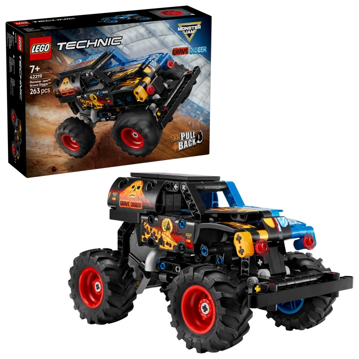 LEGO Technic – Monster Jam™ Grave Digger™ Fire and Ice (42219) i gruppen LEGETØJ, BØRN & BABY / Legetøj / Bygge legesager / Lego hos TP E-commerce Nordic AB (D40796)