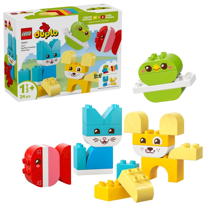 LEGO DUPLO My First – 3-i-1 Kreative søde kæledyr (10477) i gruppen LEGETØJ, BØRN & BABY / Legetøj / Bygge legesager / Lego hos TP E-commerce Nordic AB (D40806)