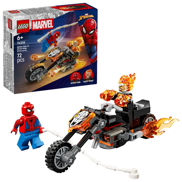 LEGO Superhelte – Spider-Man mod Ghost Rider på motorcykel (76335) i gruppen LEGETØJ, BØRN & BABY / Legetøj / Bygge legesager / Lego hos TP E-commerce Nordic AB (D40869)