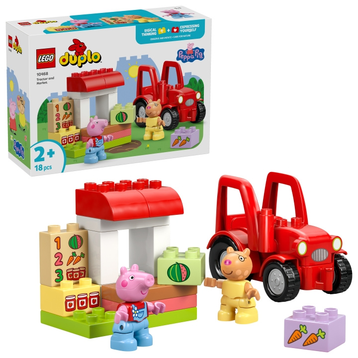 LEGO DUPLO Peppa Pig – Traktor og marked (10468) i gruppen LEGETØJ, BØRN & BABY / Legetøj / Bygge legesager / Lego hos TP E-commerce Nordic AB (D40871)