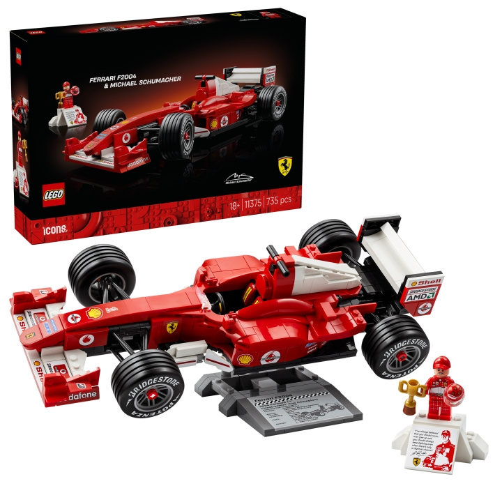 LEGO Icons – Ferrari F2004 & Michael Schumacher (11375) i gruppen LEGETØJ, BØRN & BABY / Legetøj / Bygge legesager / Lego hos TP E-commerce Nordic AB (D40872)