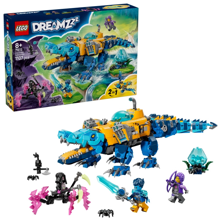 LEGO DREAMZzz – Krokodille-ubåd (71512) i gruppen LEGETØJ, BØRN & BABY / Legetøj / Bygge legesager / Lego hos TP E-commerce Nordic AB (D40899)