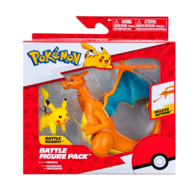Pokémon Figur-sæt med 2 stk. Charizard og Pikachu (PKW3459) i gruppen LEGETØJ, BØRN & BABY / Legetøj / Figurer, miniaturer og tilbehør hos TP E-commerce Nordic AB (D40916)