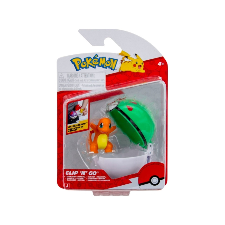 Pokémon Clip N Go Charmander med Friend Ball (PKW4162) i gruppen LEGETØJ, BØRN & BABY / Legetøj / Figurer, miniaturer og tilbehør hos TP E-commerce Nordic AB (D40929)