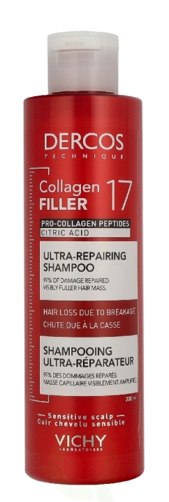 Vichy Dercos Ultra-Repair Shampoo 200 ml i gruppen SKØNHED & HELSE / Hår og styling / Hårpleje / Shampoo hos TP E-commerce Nordic AB (D40961)
