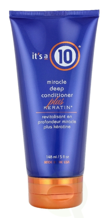It\'s a 10 Miracle Deep Conditioner Plus Keratin 148 ml i gruppen SKØNHED & HELSE / Hår og styling / Hårpleje / Balsam hos TP E-commerce Nordic AB (D41063)