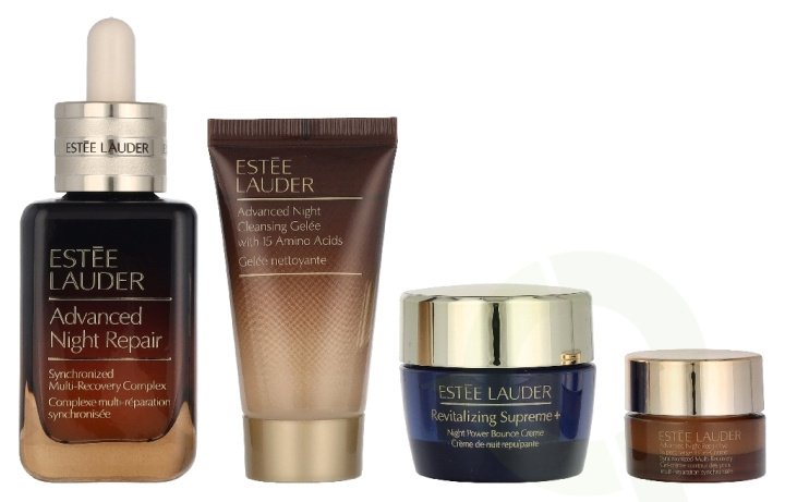 Estee Lauder The Lift + Glow Routine Set 100 ml Advanced Night Repair Serum 50ml /Advanced Night Repair Cleansing Gelée 30ml+ Revitalizing Supreme+ Bounce Night Creme 15ml + Advanced Night Repair Eye Supercharged Gel-Creme 5ml i gruppen SKØNHED & HELSE / Gaveæske / Gaveæske til hende hos TP E-commerce Nordic AB (D41086)